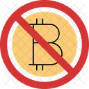 Bitcoin Bitcoin Not Allowed Bitcoin Prohibition Icon