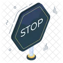 Roadboard Signboard Stop Board Icon