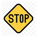 Stop Board Stop Traffic Icon