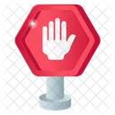 Stop Sign Stop Board Stop Roadboard Icon