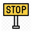 Stop Board Stop Sign Stop Icon