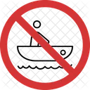 Stop Boating No Boating Boating Not Allowed Icon