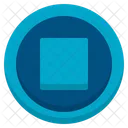 Stop Media Player User Interface Icon