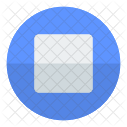 Stop button Icon - Download in Flat Style