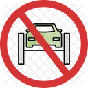 No Car On Bridge Car On Bridge Not Allowed Car On Bridge Prohibition Icon