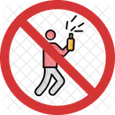 No Champagne Popping Champagne Popping Not Allowed Champagne Popping Prohibition Icon