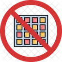 No Chess Chess Not Allowed Chess Prohibition Icon