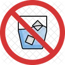 No Cold Drink Cold Drink Not Allowed Cold Drink Prohibition Icon
