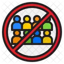 Stop Crowd  Icon