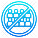 Stop Crowd  Icon