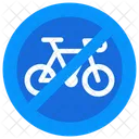 Stop Cycling Cycling Ban No Cycling Icon
