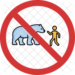 Stop feed the bear  Icon