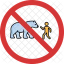 No Feed The Bear Feed The Bear Not Allowed Feed The Bear Prohibition Icon