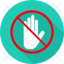 Stop Hand Hand Prohibited Icon