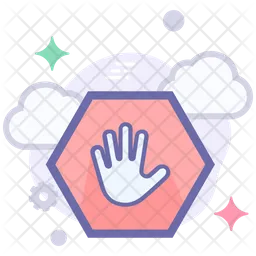 Stop hand  Icon
