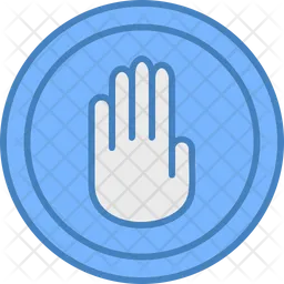 Stop hand  Icon
