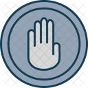 Stop Hand Icon