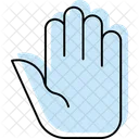 Stop Hand Color Shadow Thinline Icon Icon