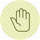 Stop Hand Pentaglow Icon