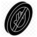 No Hand Stop Hand Hand Forbidden Icon