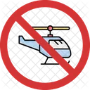 No Helicopter Helicopter Not Allowed Helicopter Prohibition Icon