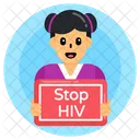 Stop Hiv  Symbol