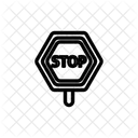 Stop Block Sign Icon