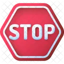 Stop Block Sign Icon