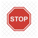 Road Sign Stop Icon