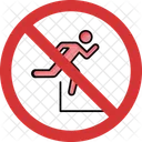 No Jump Jump Not Allowed Jump Prohibition Icon