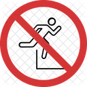 Stop Jump No Jump Jump Not Allowed Icon