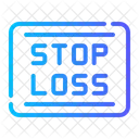 Stop Loss Recession Shutdown Icon
