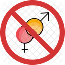No Male Gender Male Gender Not Allowed Male Gender Prohibition Icon