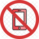 No Mobile Phone Mobile Phone Not Allowed Mobile Phone Prohibition Icône