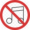 Stop Music Noise No Music Noise Music Noise Not Allowed Icon