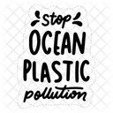 Stop ocean plastic pollution  Icon