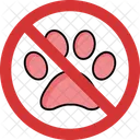 No Pet Pet Not Allowed Pet Prohibition Icon