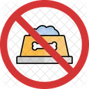 No Pet Food Pet Food Not Allowed Pet Food Prohibition Icon