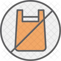 Stop Plastic Bag  Icon