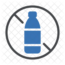 Stop Plastic Bottle  Icon