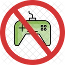 No Play Game Play Game Not Allowed Play Game Prohibition Icon