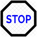 Stop Attention Warning Icon
