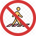 No Running Running Not Allowed Running Prohibition Running Blocked Icon