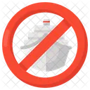 Stop Shipping Travel Prohibition Ship Prohibition Symbol