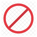 Stop Sign Block Forbidden Icon