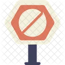 Stop Sign Block Icon