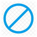 Stop Sign Block Forbidden Icon