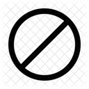 Stop Sign Block Forbidden Icon