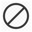 Stop Sign Block Forbidden Icon