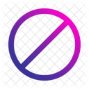 Stop Sign Block Forbidden Icon